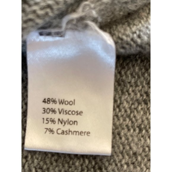 Bartolini Wool Cashmere Turtleneck Cowl Neck Sweater‎ Gray Small Made in Italy - Picture 4 of 7